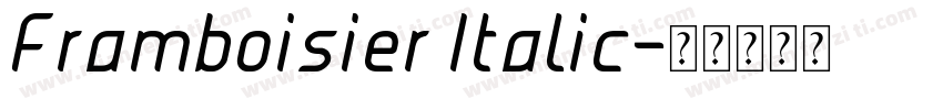 Framboisier Italic字体转换